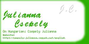 julianna csepely business card